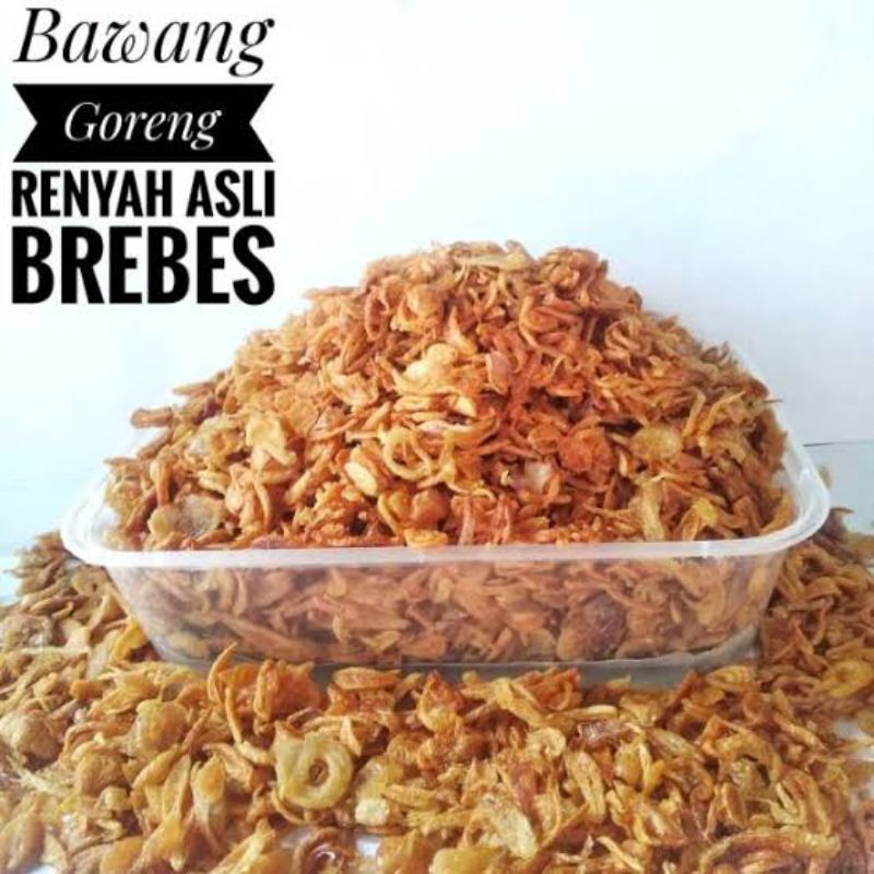 

BAWANG GORENG ASLI BREBESAN HARGA PER 100 GRAM