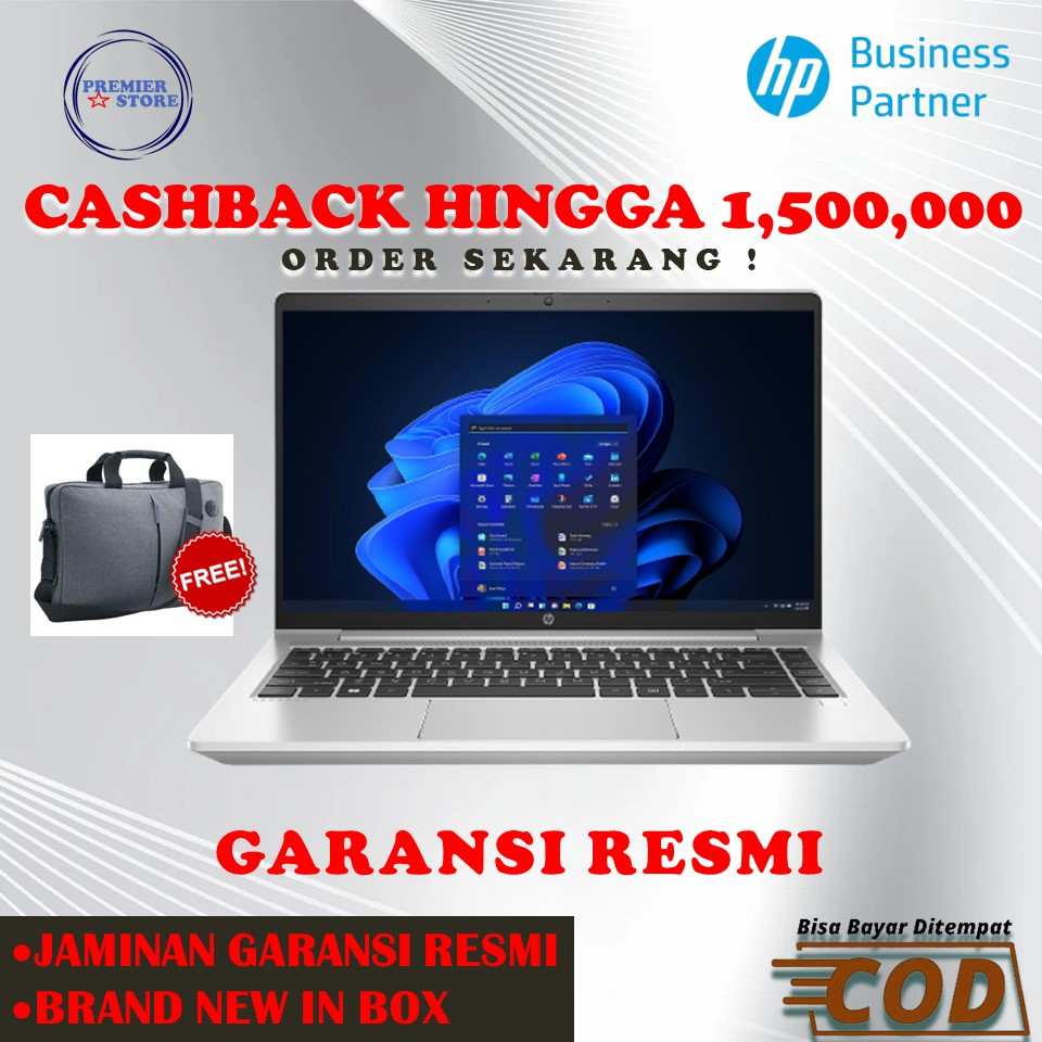 HP PROBOOK 440 G9 i5-1235U 16GB 512GB 14" FHD W11 PRO GARANSI RESMI