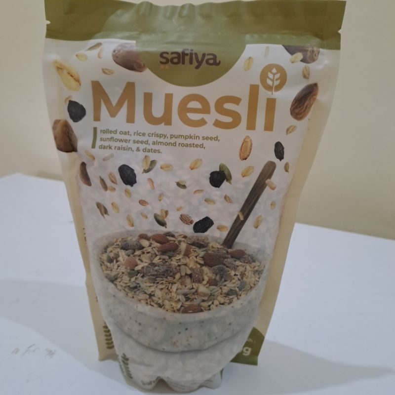 

MUESLI 500GR ORIGINAL SAFIYA FRUIT AND SEED MURAH SEHAT BAGUS UNTUK DIET