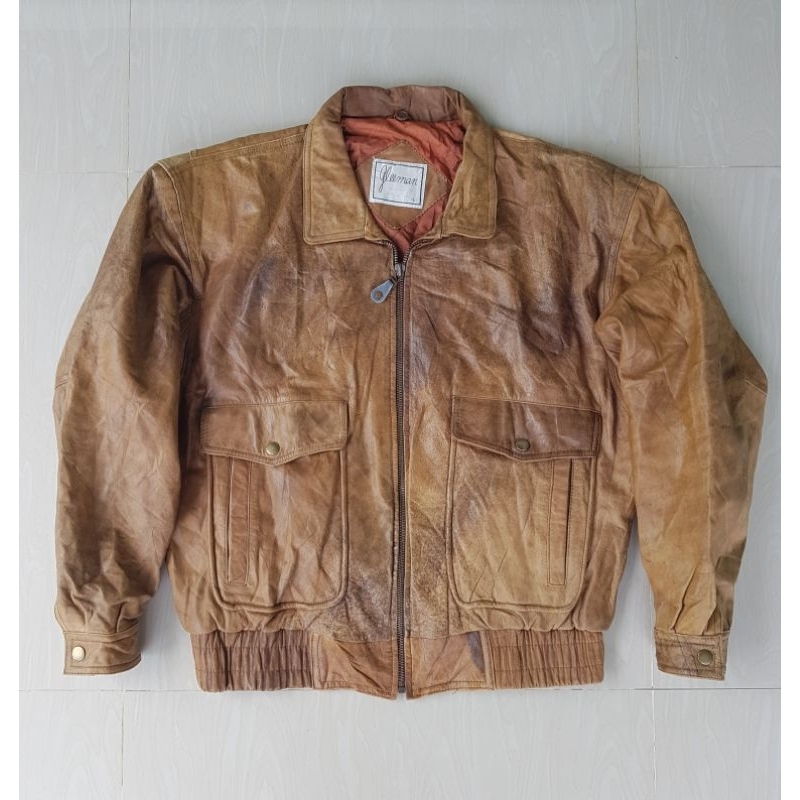 JAKET KULIT SECOND ORIGINAL VINTAGE PILOT LAWAS