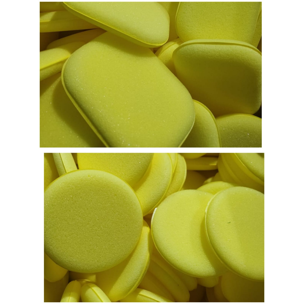 MINIM 20-pad Busa pad aplicator  busa pad kuning super yellow bulat ufo busa poles kotak busa pad ku
