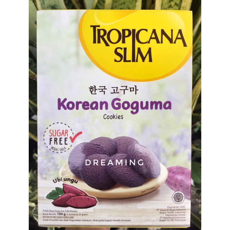 

(sachet) Tropicana slim cookies korean goguma, Hokkaido cheese, korean garlic butter, klepon