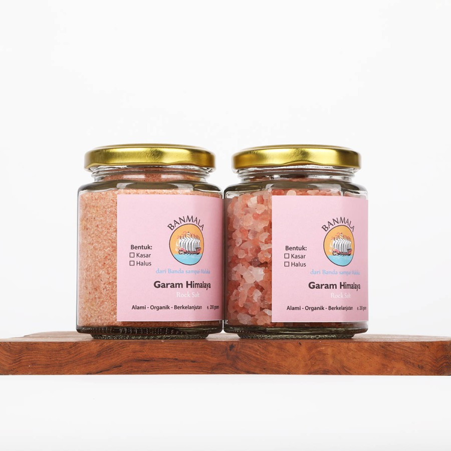 

BANMALA Garam Himalaya natural pink salt - botol jar 200g