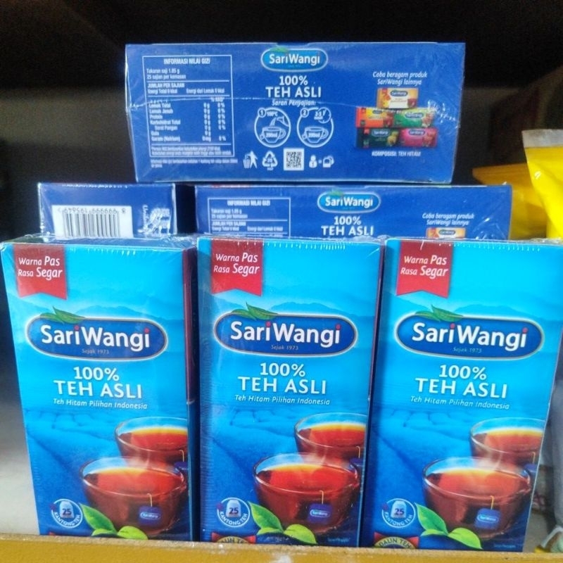 

Teh sari wangi 25 kantong teh