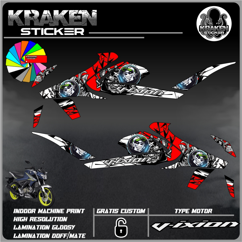 STRIPING STICKER VIXION R STIKER VIXION R NEW STICKER LIS LIST VARIASI YAMAHA VIXION R CODE 10