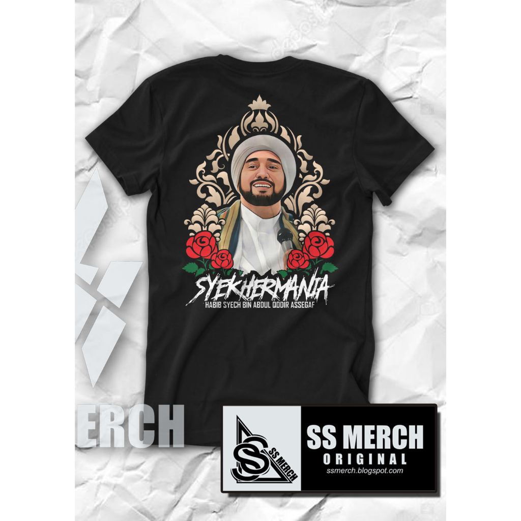 KAOS SYEKHERMANIA HABIB SYECH ASSEGAF / Baju Dakwah Santri / baju santri anak dan dewasa / kaos syek