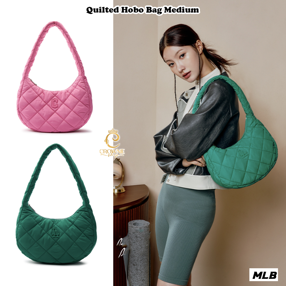 MLB quilted hobo bag