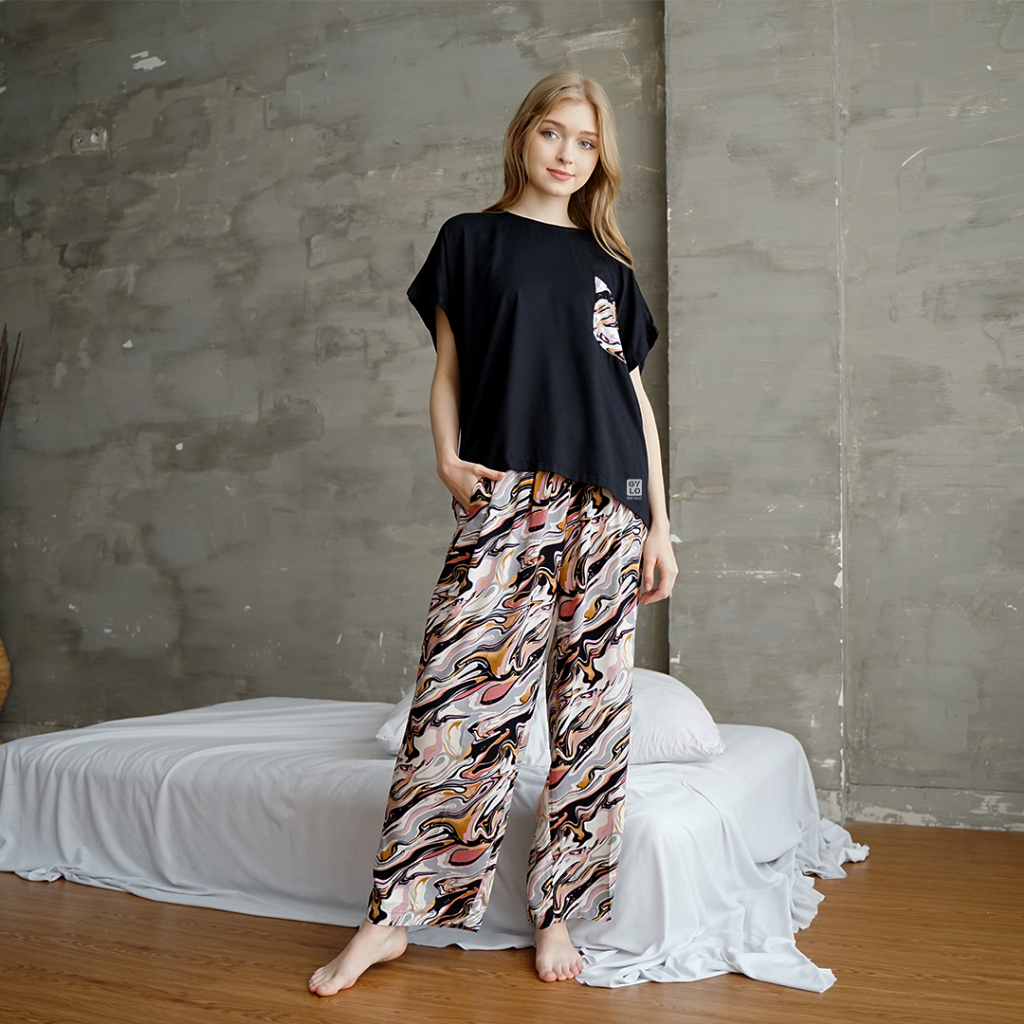 PIYAMA BLUS RAYON UNIQLO/PIYAMA PREMIUM/SETELAN RAYON/BAJU TIDUR WANITA/SETELAN PIYAMA/SET PREMIUM