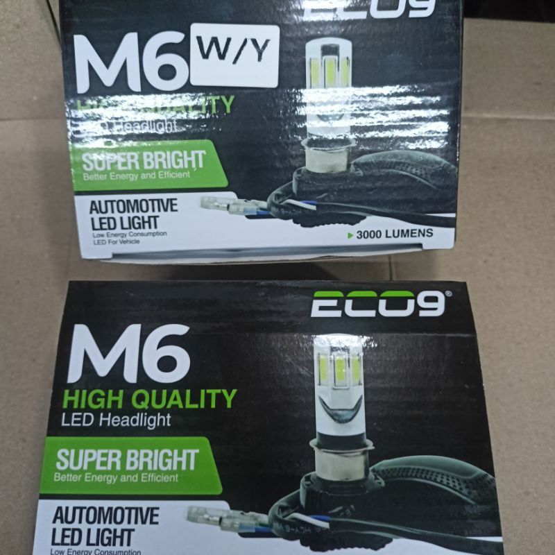 LAMPU LED UTAMA MOTOR BEBEK 6SISI ECO9 NINE M6