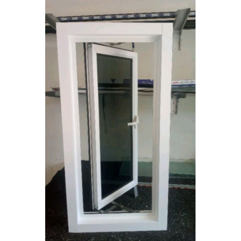 ZA. Jendela Aluminium T70 x L40 Casment 3 Warna Kusen