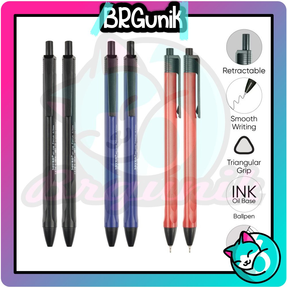 

BRGUNIK Ball Pen Pulpen Pena Joyko BP-338 Focus 0.7 mm S065