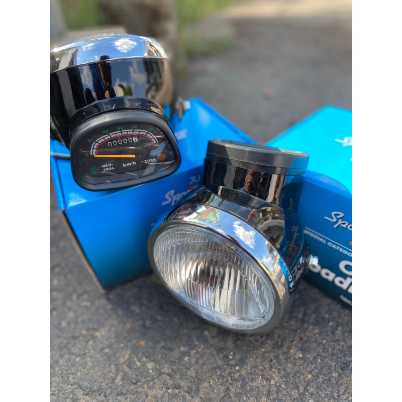 BATOK CD BATOK LAMPU CD REFLEKTOR LAMPU CD 90 SET SPIDO 5.75 INCH PNP DAYMAKER UNTUK MOTOR CB GL 100