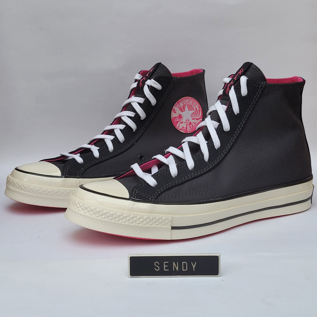 Converse Chuck 70 See Beyond High Top Dark Smoke Grey Original Sepatu Casual Pria Cowok Mens A00743C