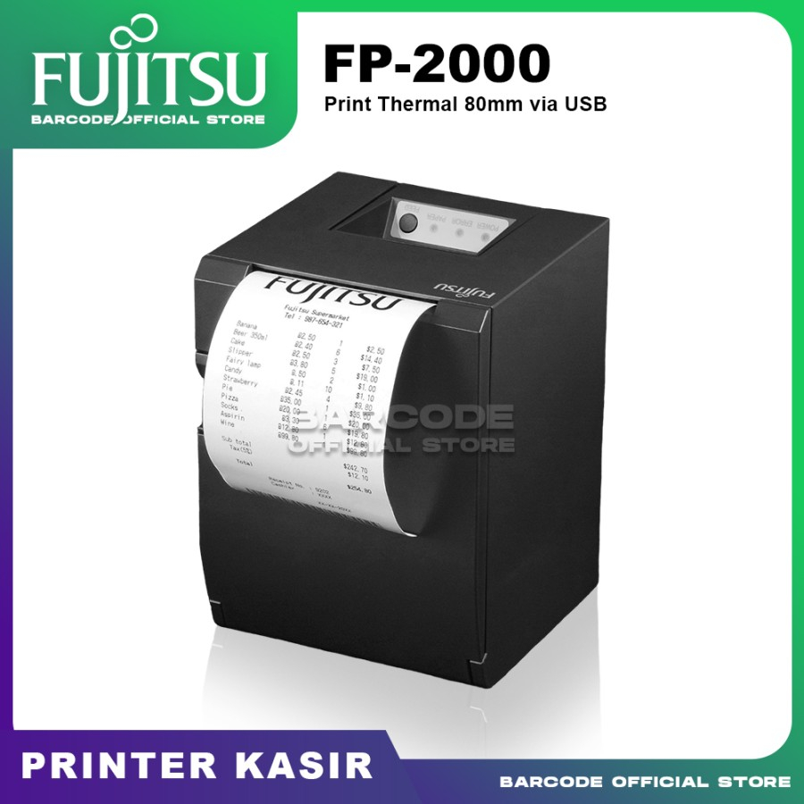 Direct Termal Printer Fujitsu FP2000 Struk Nota 80x80 mm POS