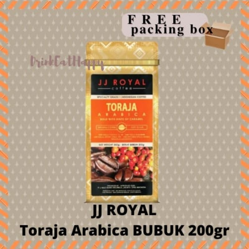 

JJ ROYAL TORAJA ARABICA 200gr Kopi Bubuk Biji 200 gram