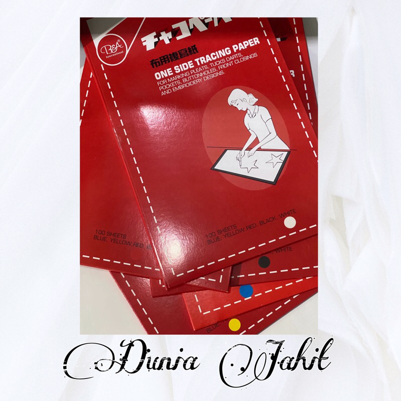 

KERTAS KARBON JAHIT JEPANG/KERTAS KARBON JEPANG/TRACKING PAPER 1 PACK ISI 100