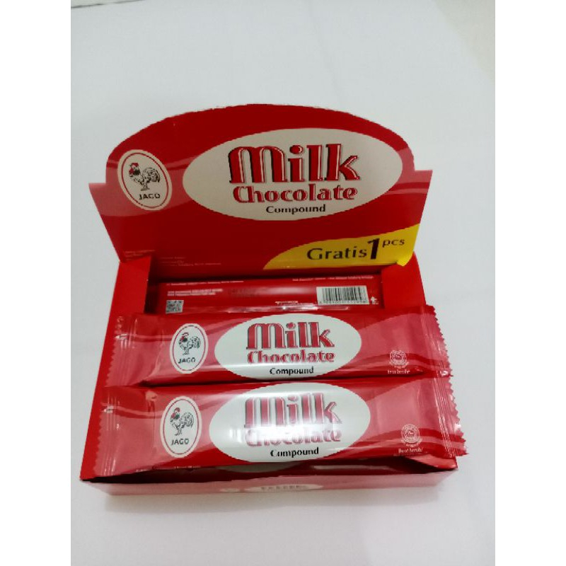 

COKLAT JAGO MILK ISI 12+1 PCS