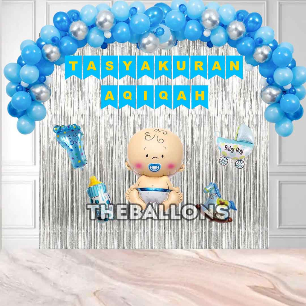 Paket Dekorasi Aqiqah Anak Cowok/Laki Laki