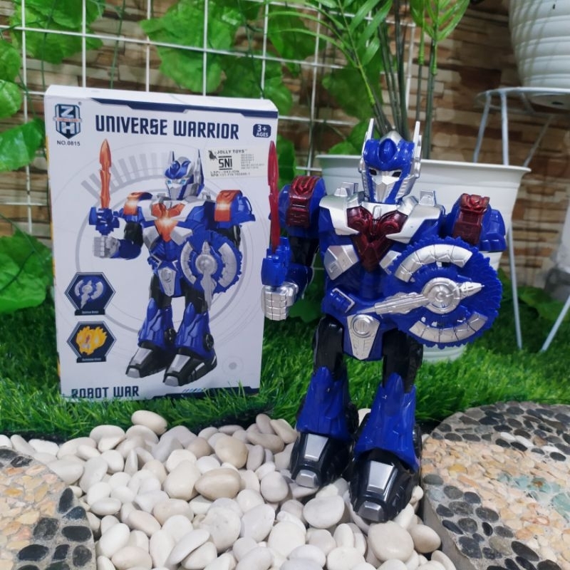 MAINAN ROBOT TRANSFORMERS OPTIMUS PRIME BISA JALAN ANAK EDUKATIF - MAINAN ROBOT ANAK