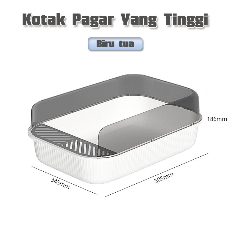 BOXLIT MOTIF 001 - Tempat Pup Bak Pasir Litter Box Kucing Cat Toilet Free Shovel