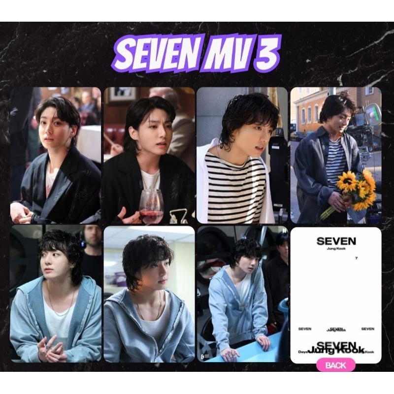Photocard (PC) JUNGKOOK SEVEN MV Cocok untuk freebies