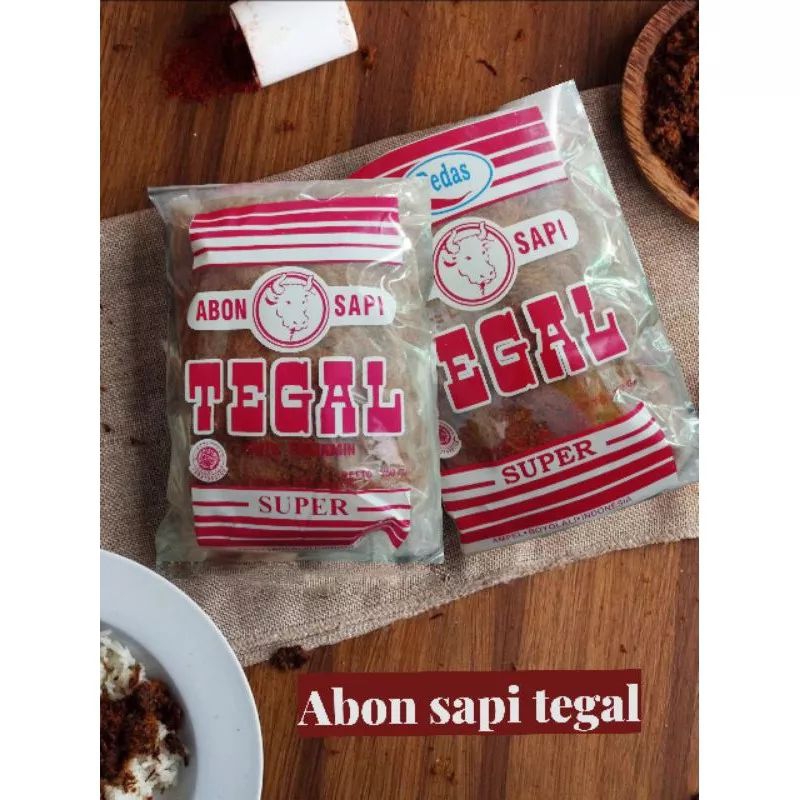 

Abon Sapi Asli cap Tegal Kemasan 250 Gram Pedas