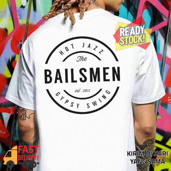 The Bailsmen Gypsy Swing Jazz Music Tshirt Casual 100% Cotton