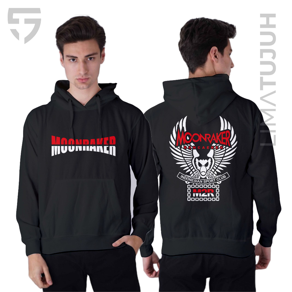 Jaket Hoodie Moonraker Rancaekek M2R Logo Bahan Premium