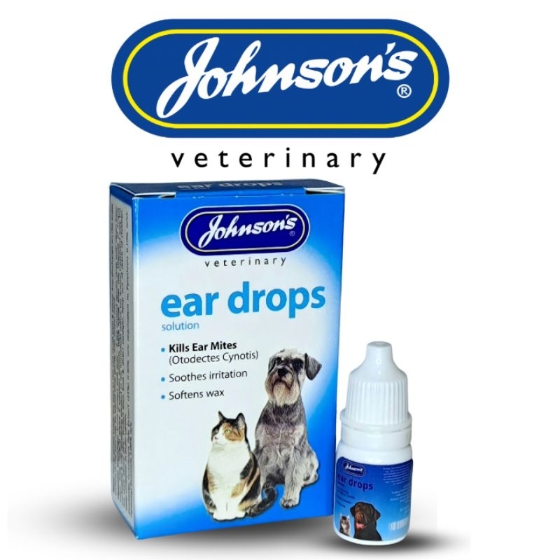 Johnson’s Obat Telinga Kucing Anjing 5ml Otitis Otiderma Kutu Tungau Telinga