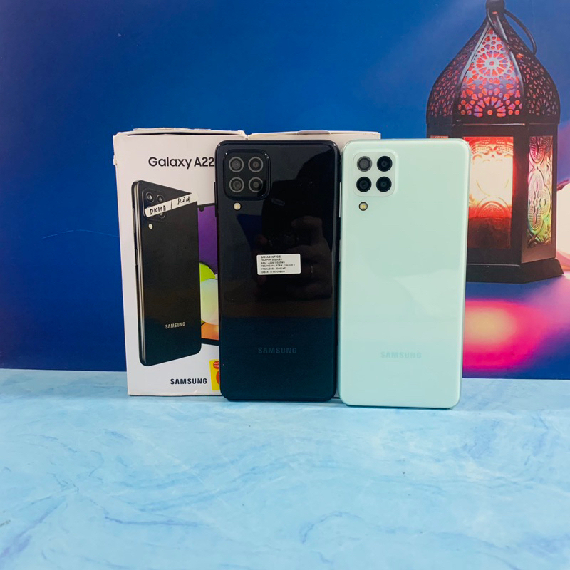 SAMSUNG GALAXY A22 6/128 SECOND FULLSET BEKAS GARANSI RESMI