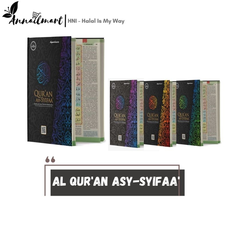 

Qur'an Asy Syifaa HNI (Warna Random) Al-Qur'an Hafalan, Terjemah, dan Tajwid berwarna dengan metode Tikrar / AL QURAN AnnailMart / Alquran