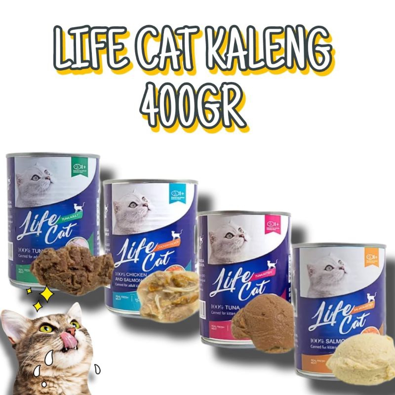 Life cat kaleng 400 gr / life cat kitten / life cat adult