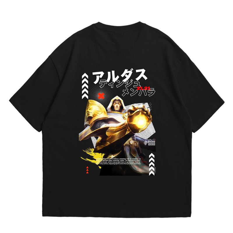 T-SHIRT/KAOS OVERSIZE ALDOUS STARLIGHT MLBB MOBILE LEGEND