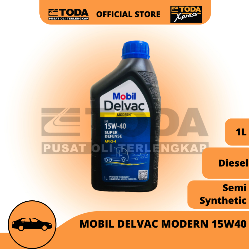 Oli Mesin Mobil Delvac Modern 15W40 1L Oli Mesin Diesel Original