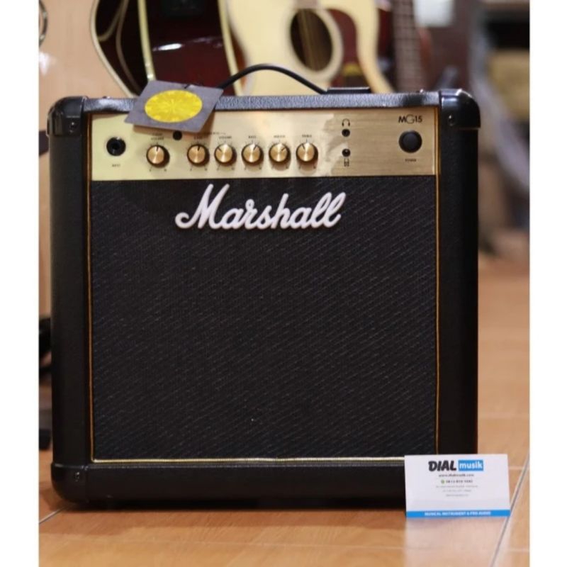 Marshall MG15 MG-15 MG 15 MG15CF Gold - Amplifier Gitar Elektrik Original MG 15CF GARANSI RESMI 1 TA