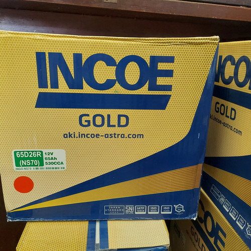 Aki Incoe NS70L Mobil Cefiro Infinity Sonata Trajet Sedona Bensin