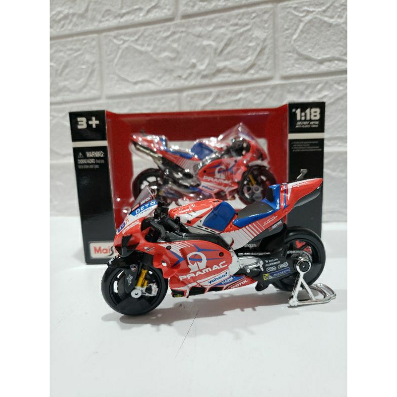 MAISTO PRAMAC DESMOSEDICI GP 2021 / MINIATUR DIECAST SCALE 1:18