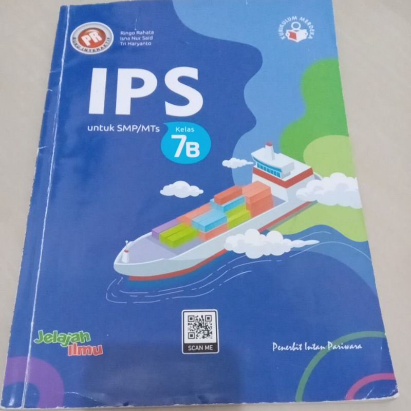 Buku IPS untuk kelas 7 Penerbit Intan Pariwara
