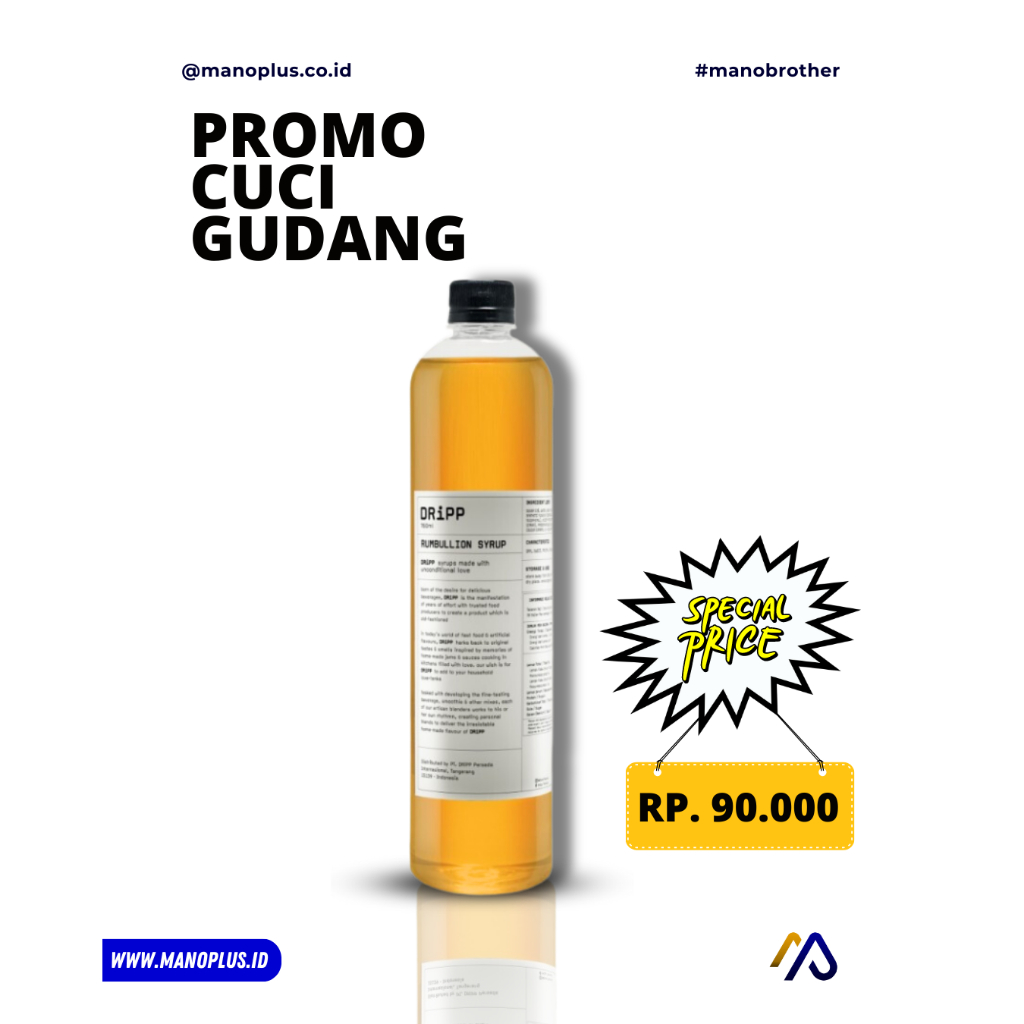 

Promo Cuci Gudang DRiPP Rumbullion Syrup - Sirup Rasa Rum