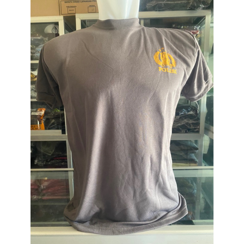 Kaos dalaman Coklat Polisi