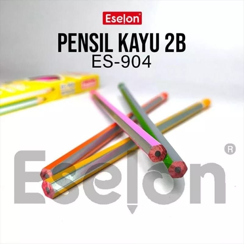 

Pensil 2B Colours ES 904 (lusin-12pcs) Eselon/ Pensil Kayu warna - warni
