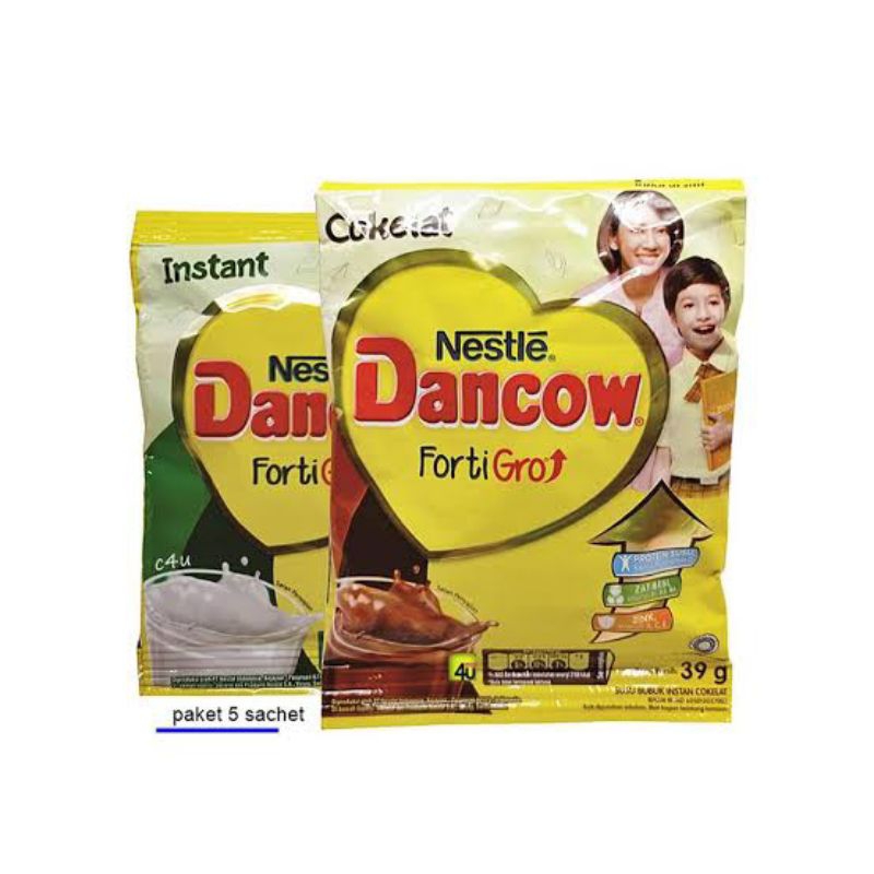 

Dancow putih cokelat