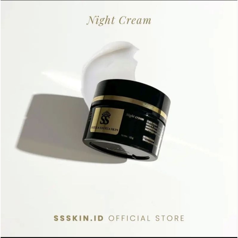 Cream Malam (Night Cream) SS Skin Luminous ES / MC / SS / MAT by shella saukia original