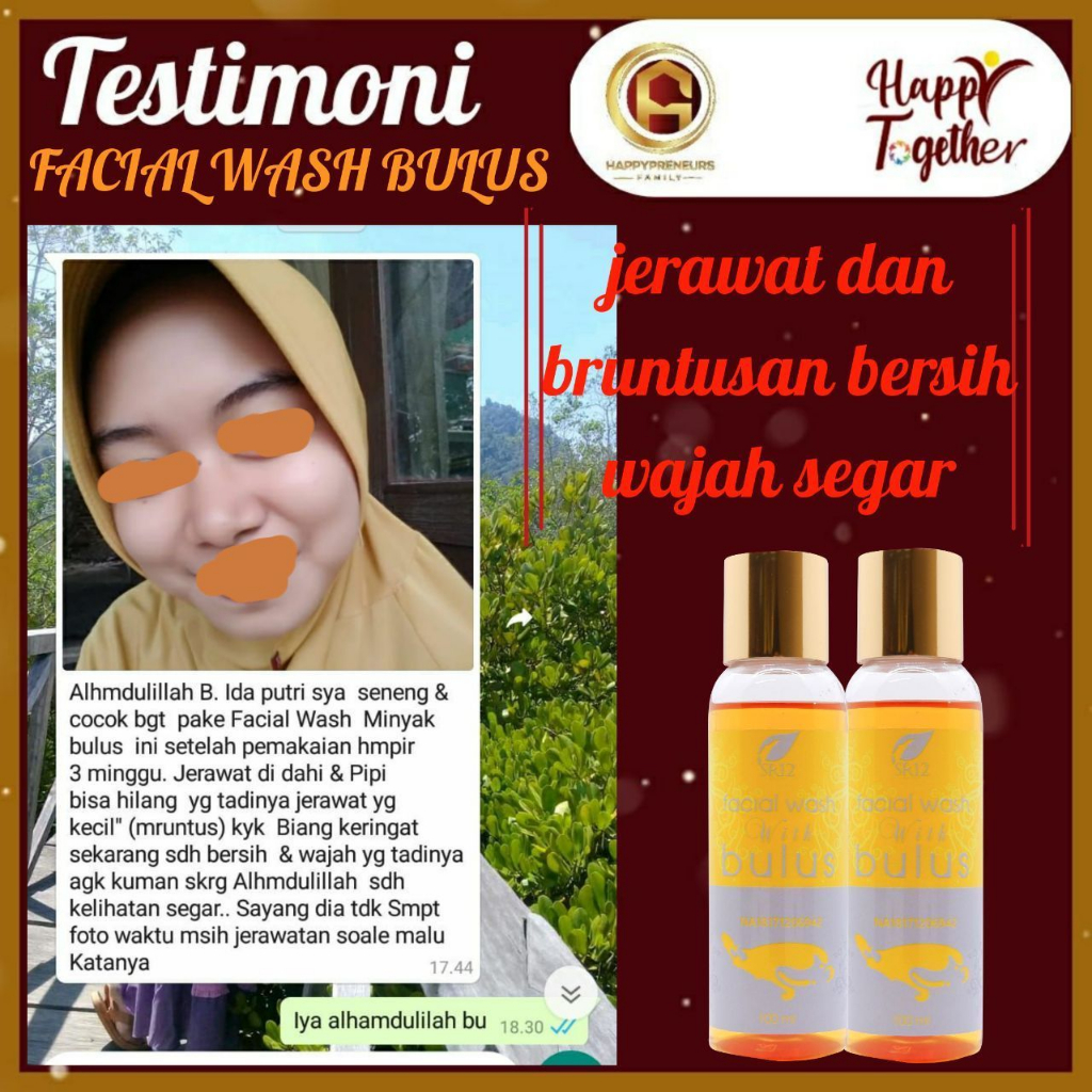 FACIAL WASH BULUS SR12 / PEMUTIH WAJAH / SABUN STRECHMARK / SABUN BULUS SR12