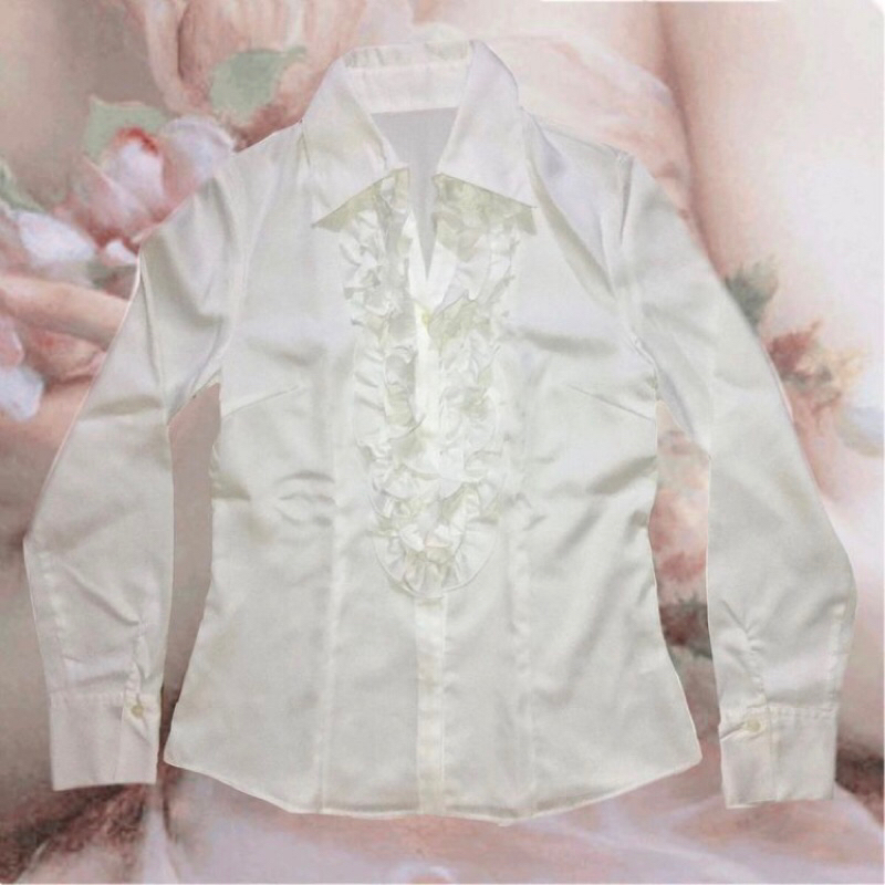 princess satin shirt y2k vintage feminine cottage core