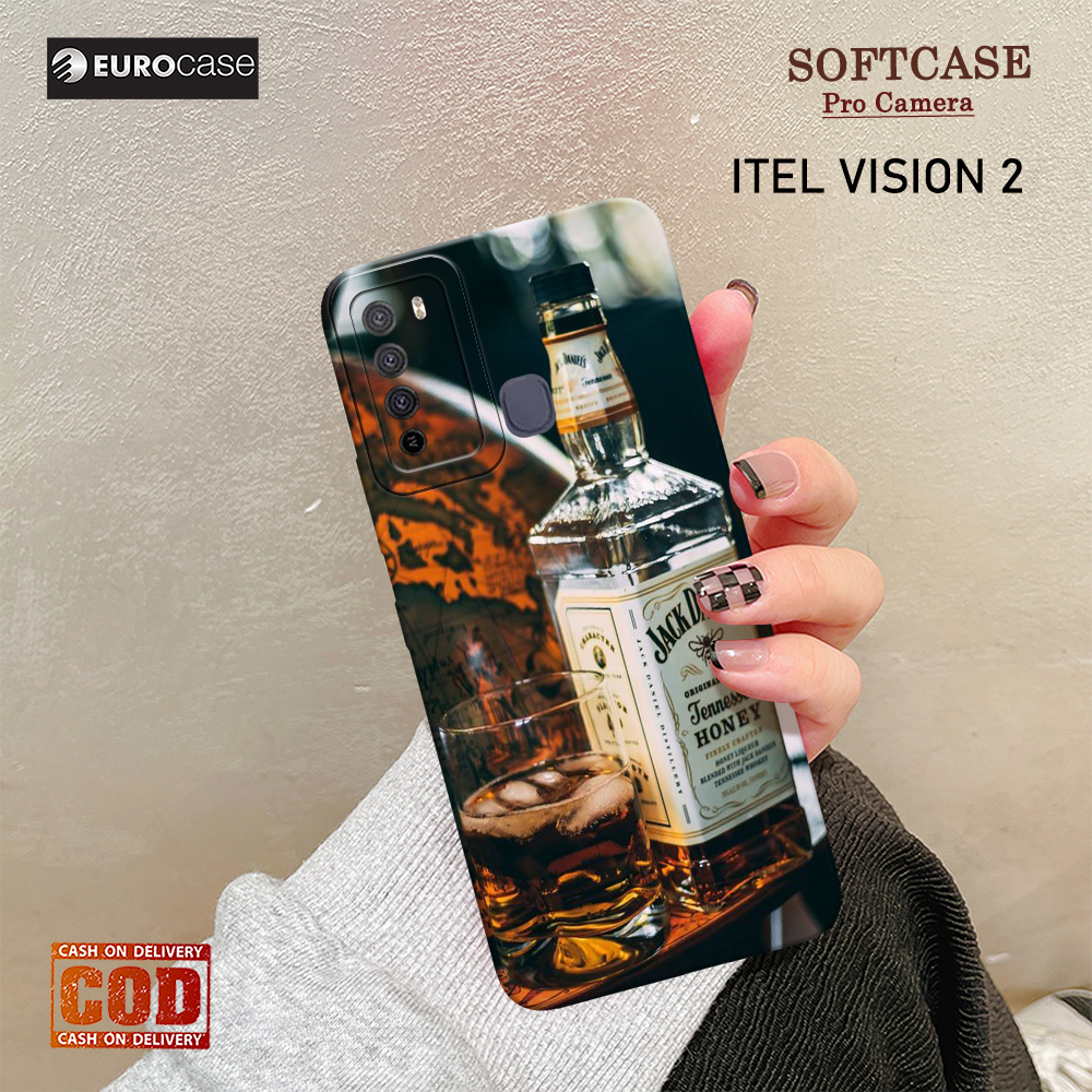 Soft Case Hp Itel Vision 2 - eurocase - Fashion Case Minuman - Casing Itel Vision 2 - Kasing Hp Itel