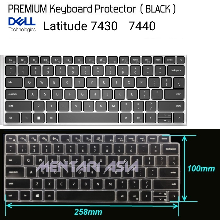 Keyboard Protector DELL Latitude 14 7430 7440 - Premium BLACK