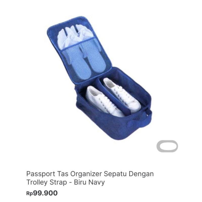 +1 LainnyaPassport Tas Organizer Sepatu Dengan Trolley Strap - Biru Navy ( Ace Hardware )
