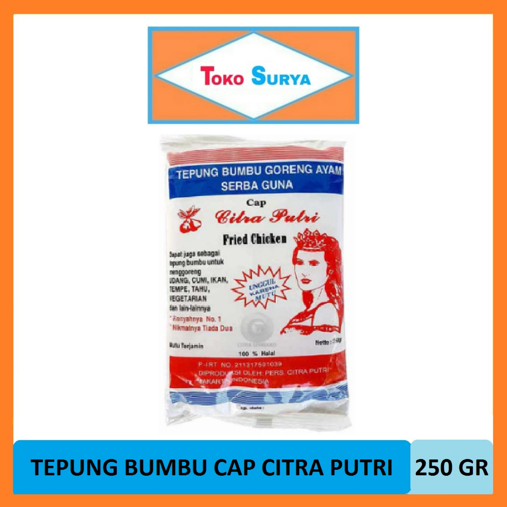 

Citra Putri Tepung Bumbu Goreng Serbaguna 250 Gr