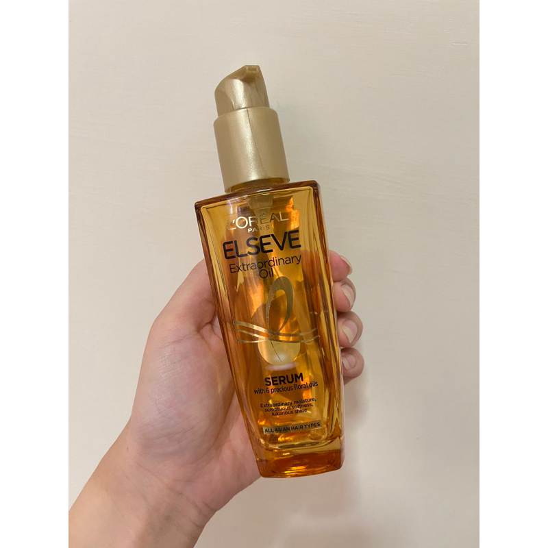 BUY 1 GET1 PRELOVED BOTOL LOREAL PARIS ELSEVE EXTRAORDINARY OIL SERUM